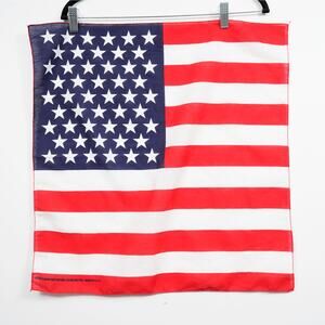 Vintage Hav A Hank Bandana USA Flag 50/50 Made in USA 20x21